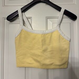 90 degree by reflex butter yellow built in bra tank